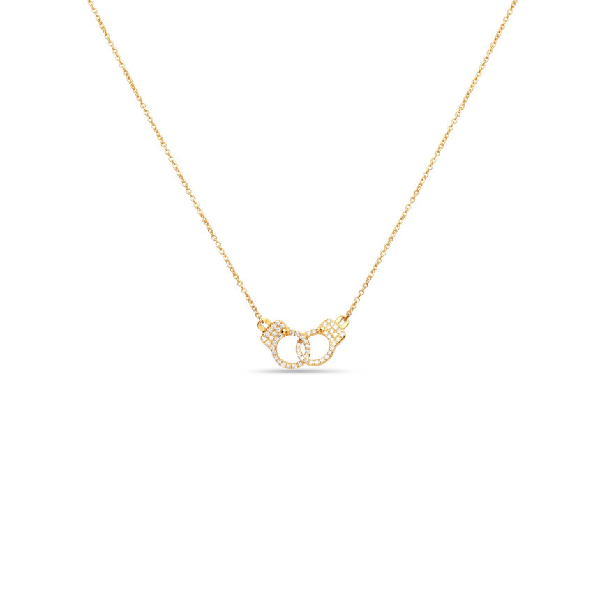 Diamond Handcuff Necklace - Alexis Jae Jewelry