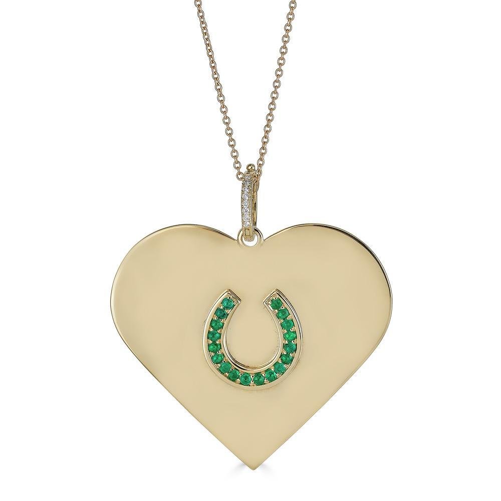 Horseshoe Heart Necklace - Alexis Jae Jewelry