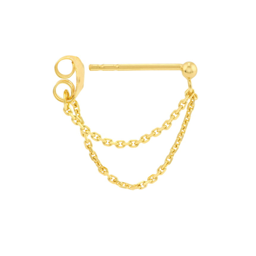 Ball Chain Loop Earrings