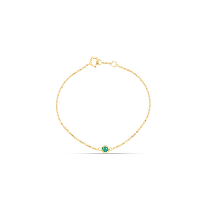Dainty Emerald Bracelet - Alexis Jae Jewelry