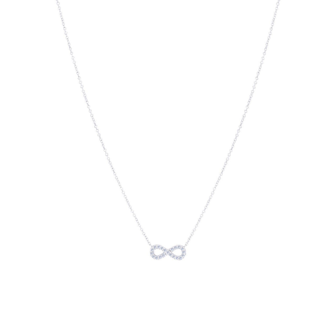 Gold Infinity Necklace With Diamonds - Alexis Jae