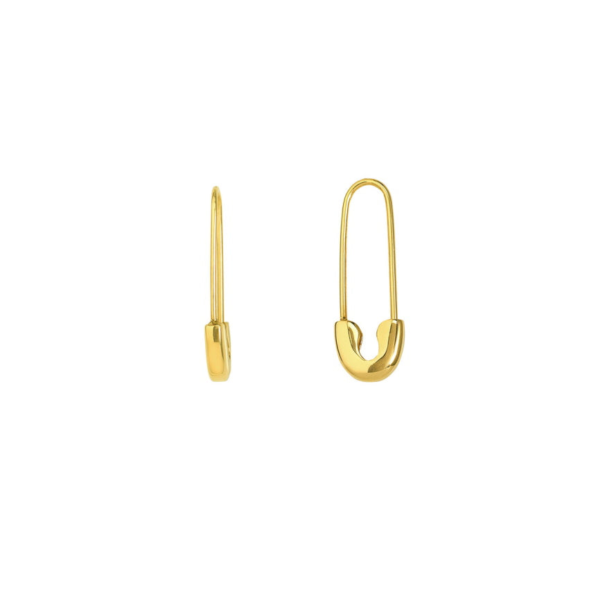 Large Safety Pin Earrings 