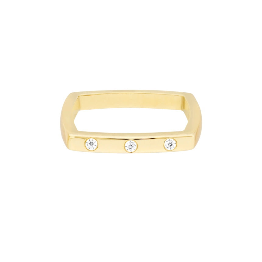 Square diamond thin band Clearance