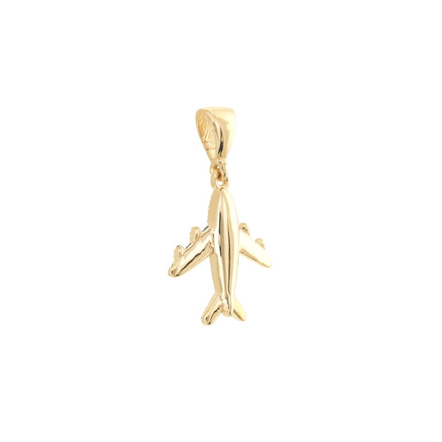 14K Gold Airplane Necklace - Alexis Jae Jewelry