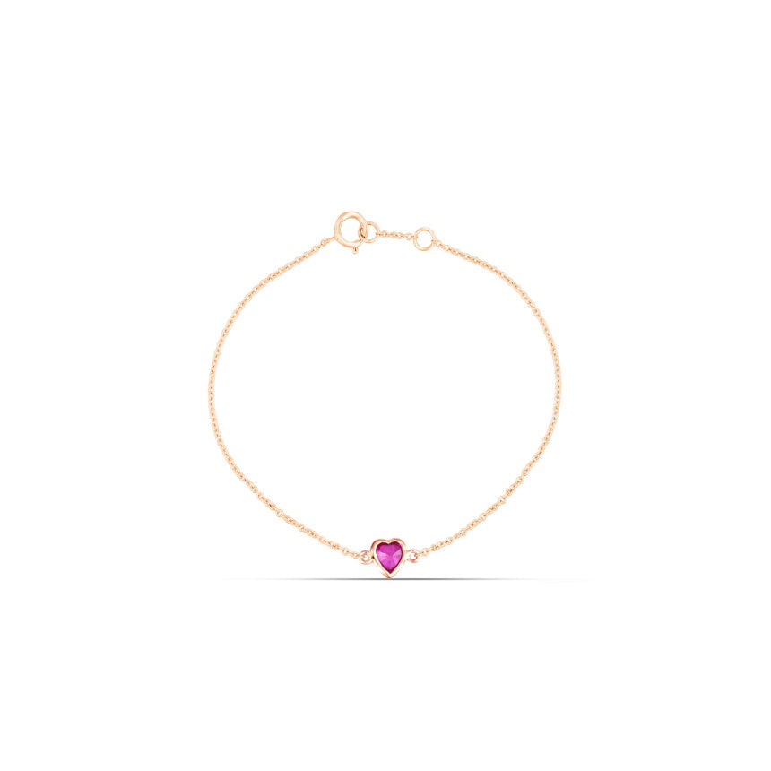 14K Gold Ruby Bracelet - Alexis Jae Jewelry