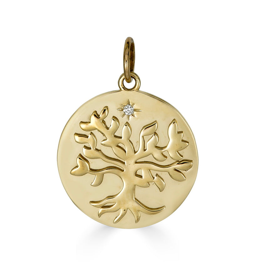 14K Gold Tree of Life Charm - Alexis Jae Jewelry