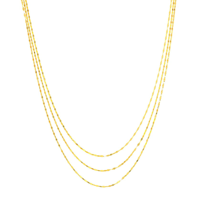 3 Layered 14K Gold Necklace - Alexis Jae Jewelry