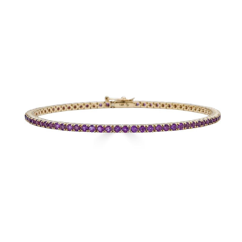 Amethyst Tennis Bracelet - Alexis Jae Jewelry