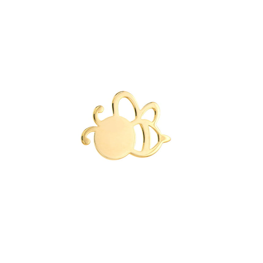 Bee Earrings Gold - Alexis Jae Jewelry