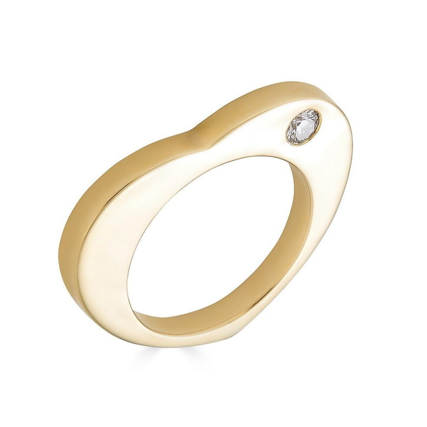 Big Heart Diamond Ring - Alexis Jae Jewelry