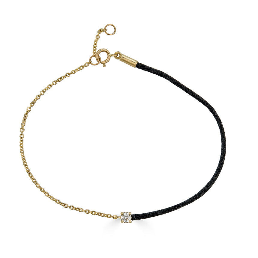 Black String Bracelet - Alexis Jae Jewelry