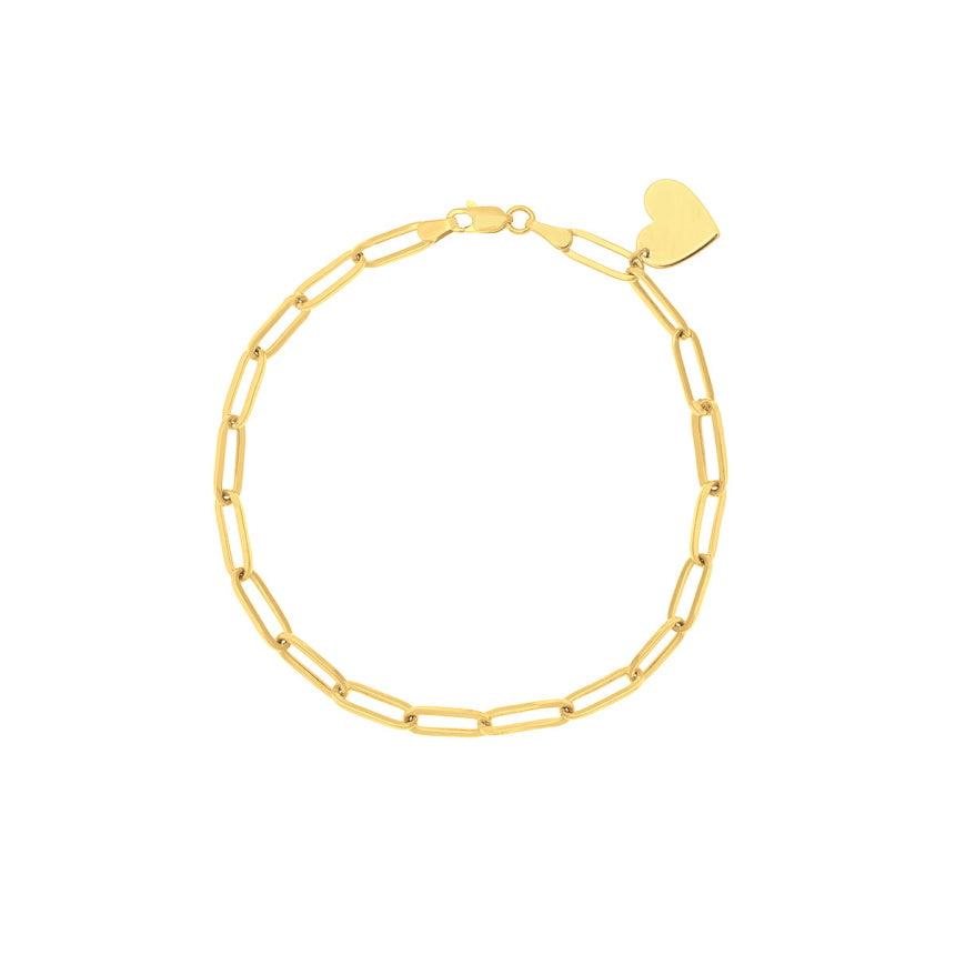 Bracelet with Hanging Heart - Alexis Jae Jewelry