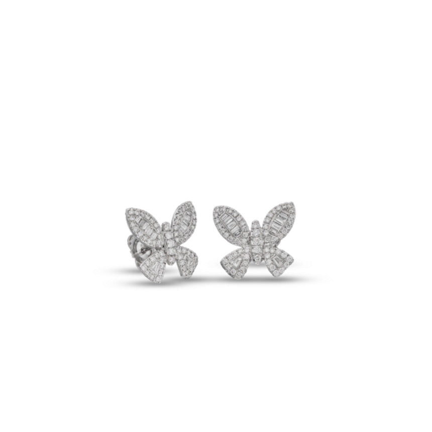 Butterfly Earrings with Diamonds - Alexis Jae Jewelry
