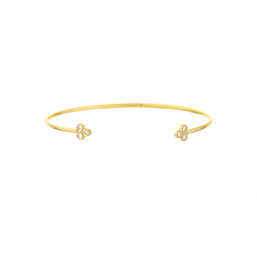 Cuff Bracelet With Stone Ends - Alexis Jae Jewelry