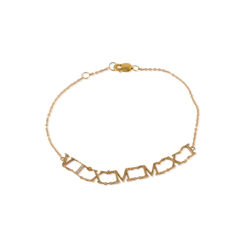 Custom Roman Numeral Bracelet - Alexis Jae Jewelry
