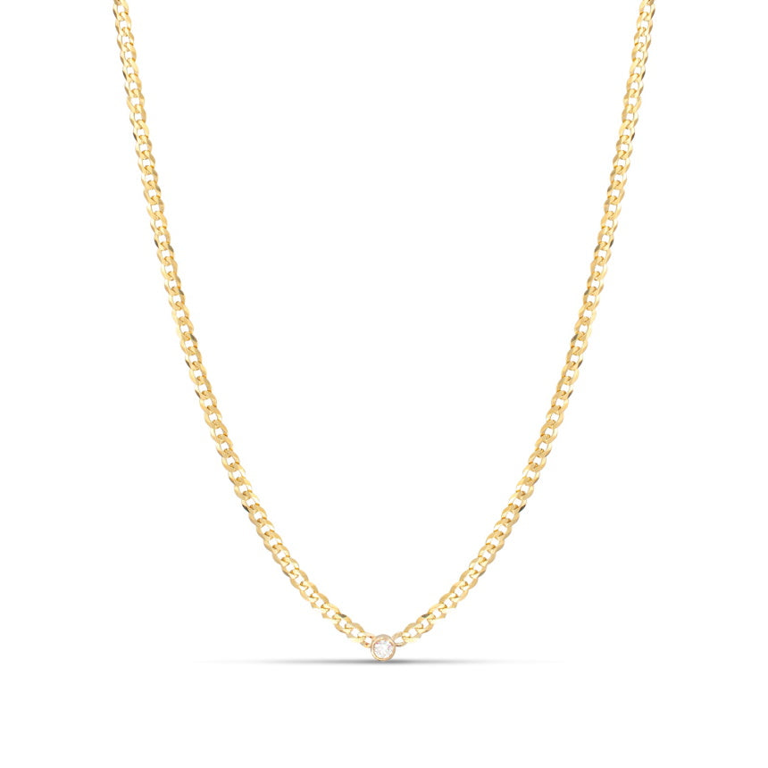 Diamond Bezel Choker Necklace - Alexis Jae Jewelry