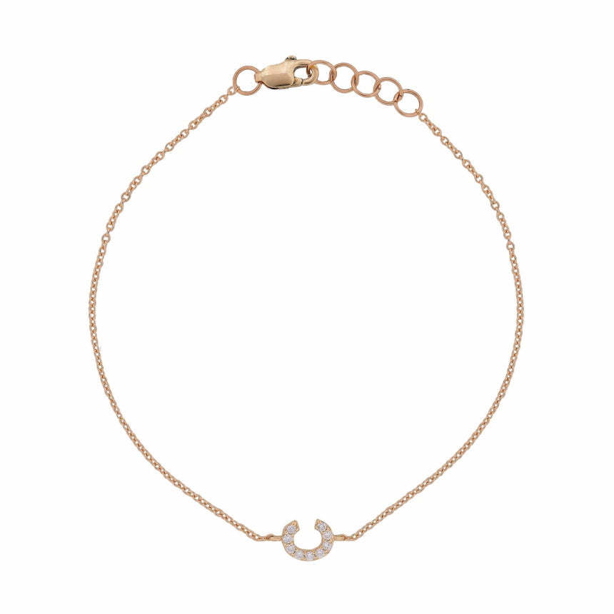 Diamond Initial Bracelet - Alexis Jae Jewelry