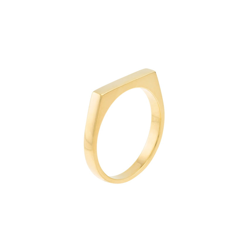 Gold Bar Ring - Alexis Jae Jewelry