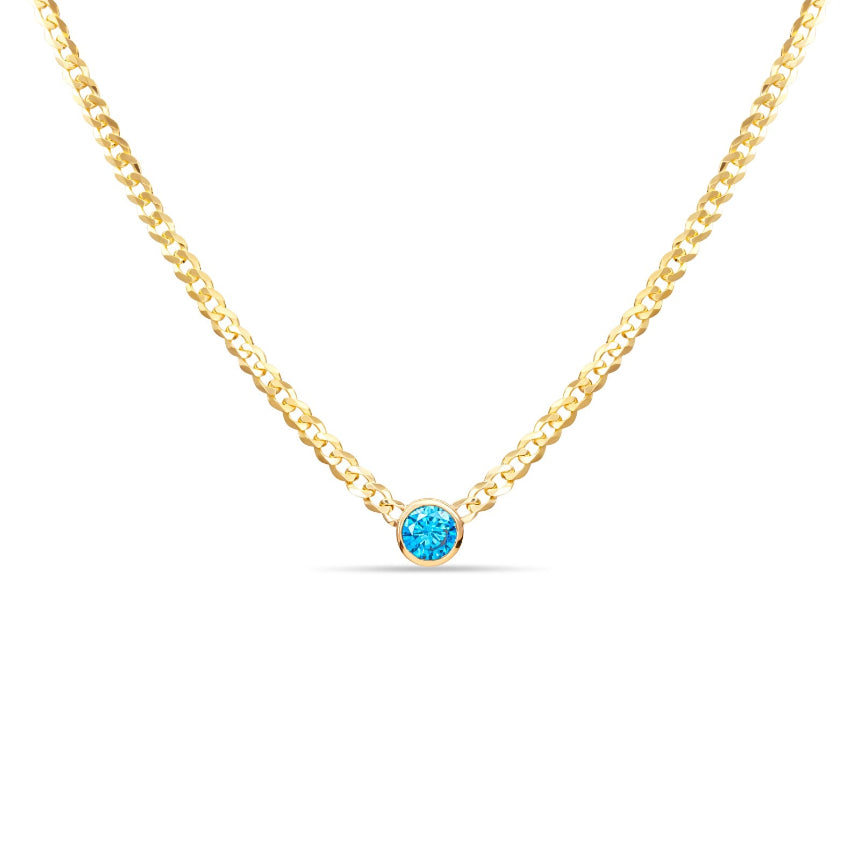 Gold Chain With Birthstone - Alexis Jae Jewelry