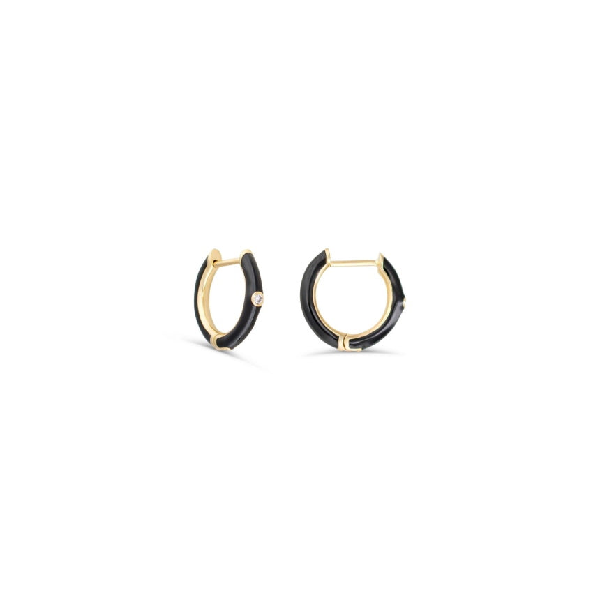 Gold Huggie Hoop Earrings - Alexis Jae Jewelry