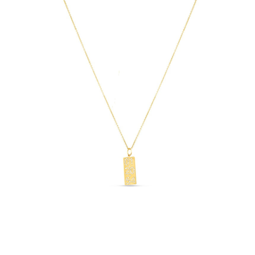 Gold Necklace With Date - Alexis Jae Jewelry