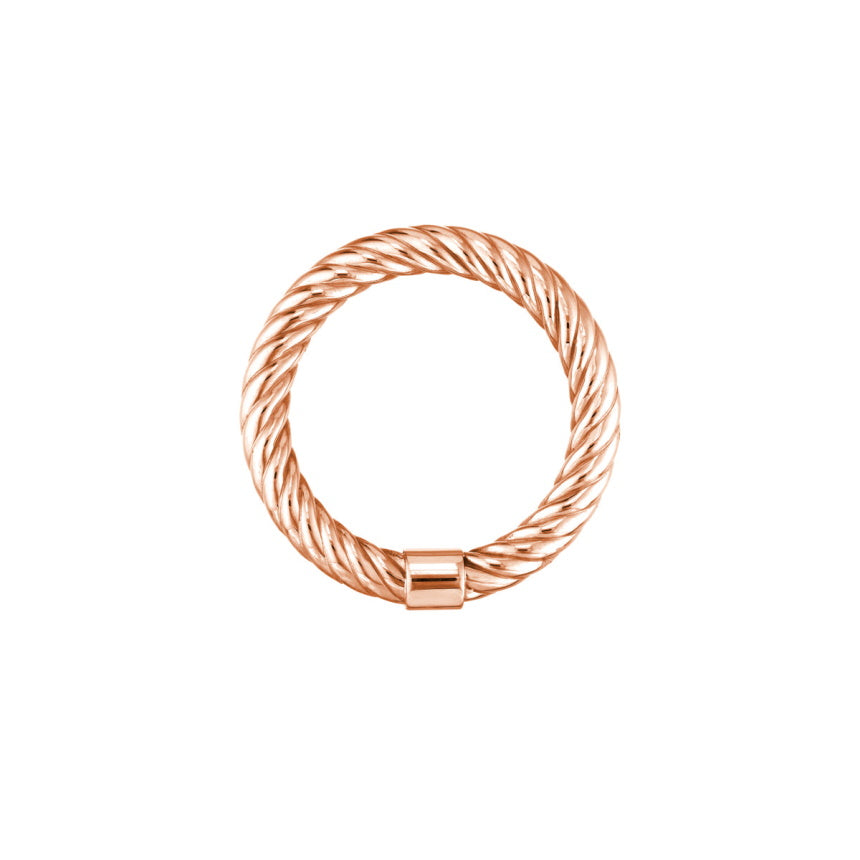 Gold Twisted Rope Ring - Alexis Jae Jewelry
