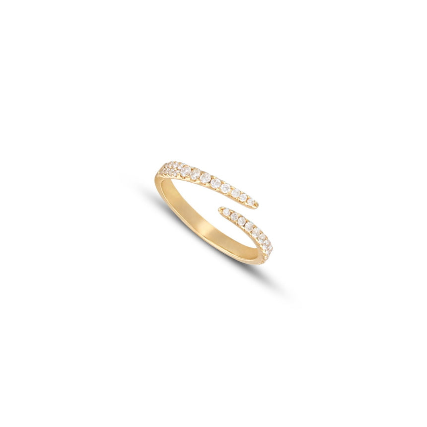 Graduated Diamond Wrap Ring - Alexis Jae Jewelry