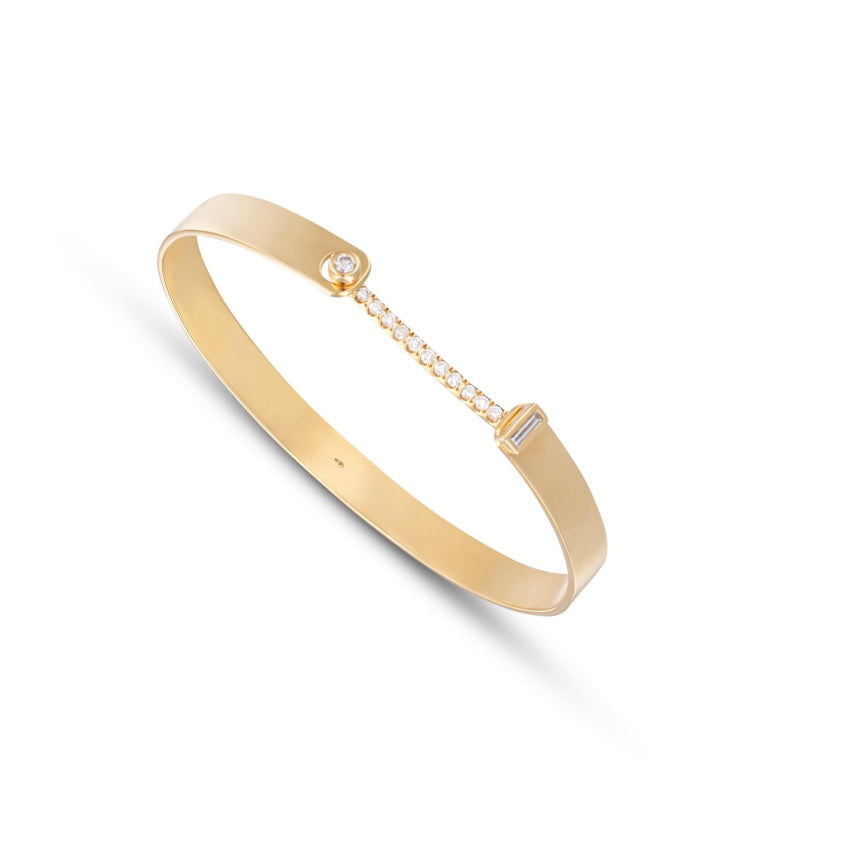 Half Round Bangle Bracelet BRC1:11648:P 14KY - Bracelets | Von's Jewelry,  Inc. | Lima, OH