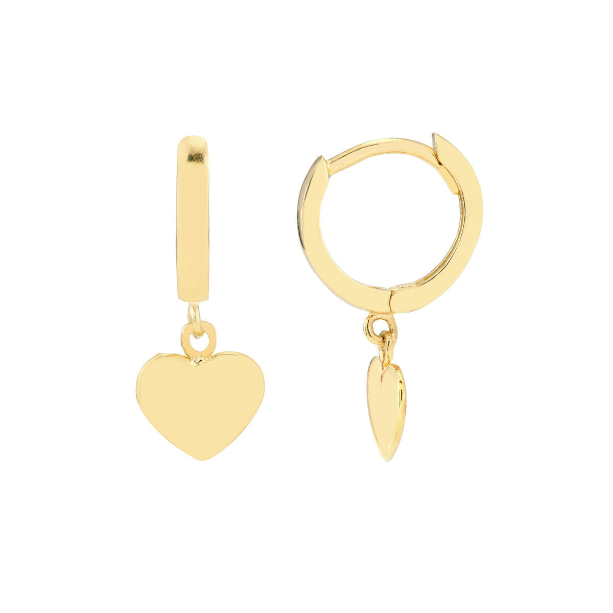 Heart Huggie Earrings - Alexis Jae Jewelry