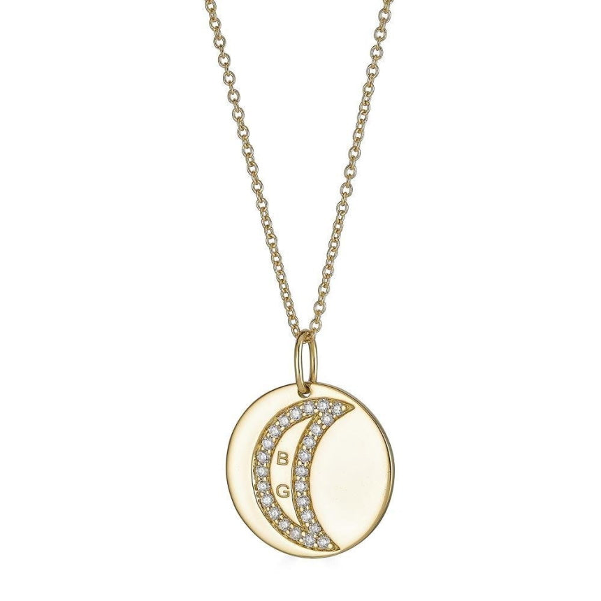 I Love You To The Moon and Back Personalized Necklace - Alexis Jae Jewelry