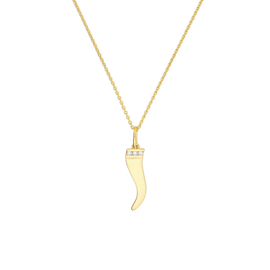 Italian Horn Necklace - Alexis Jae Jewelry