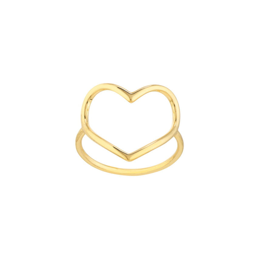 Large Open Heart Ring - Alexis Jae Jewelry
