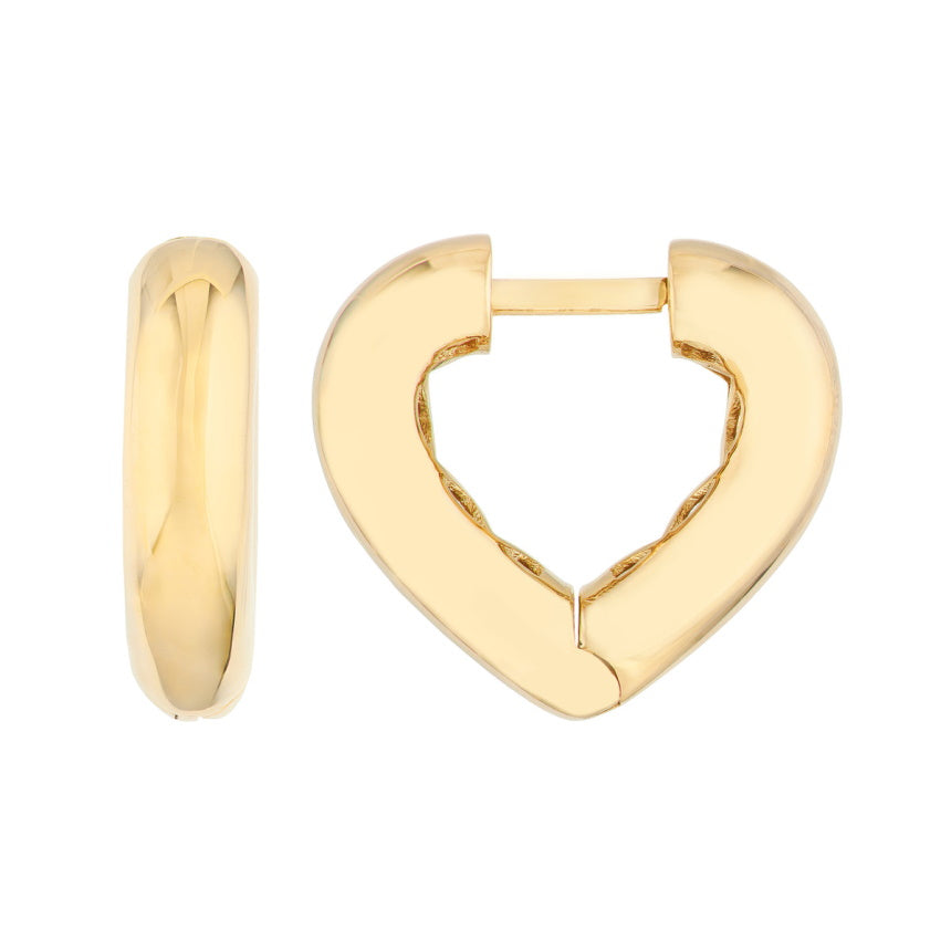 Little Heart Huggie Earrings - Alexis Jae Jewelry
