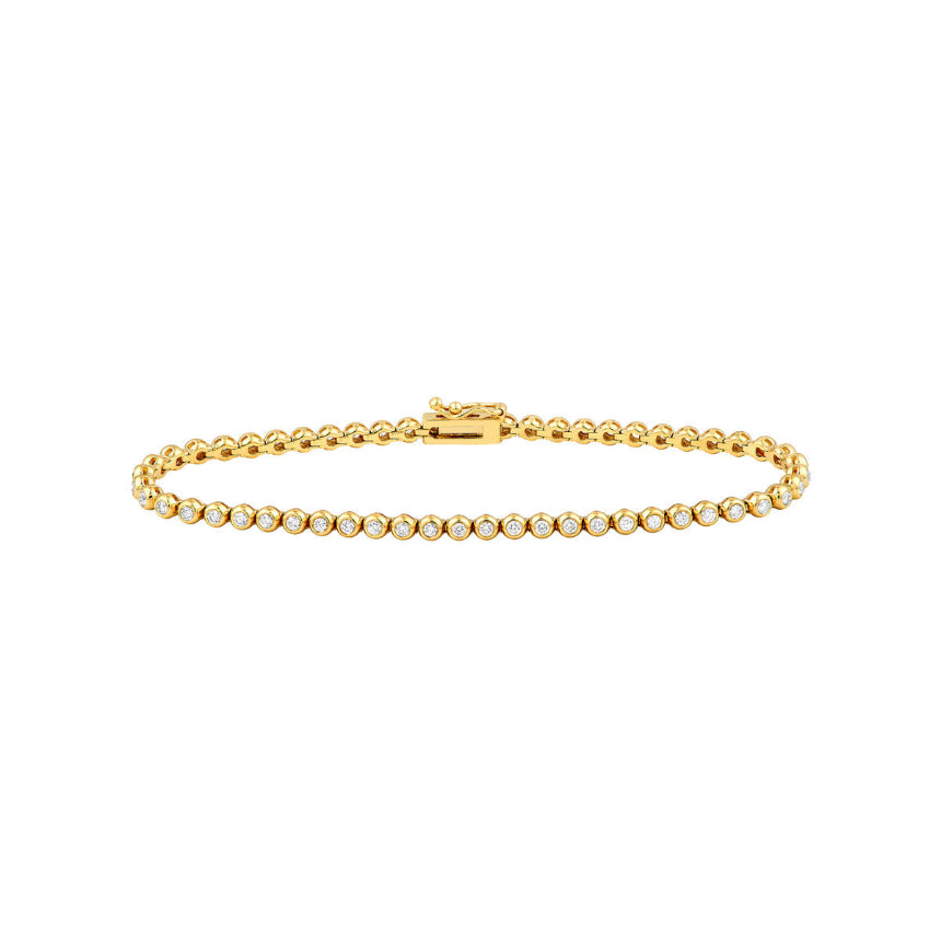 Mini Bezel Tennis Bracelet - Alexis Jae Jewelry
