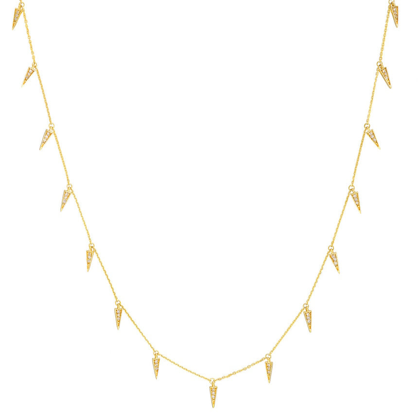 Multi Drop Diamond Necklace - Alexis Jae Jewelry