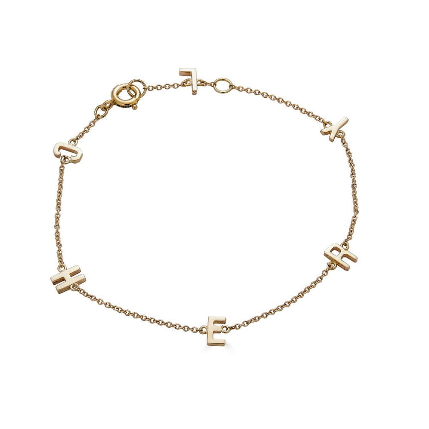 Multiple Initial Bracelet - Alexis Jae Jewelry