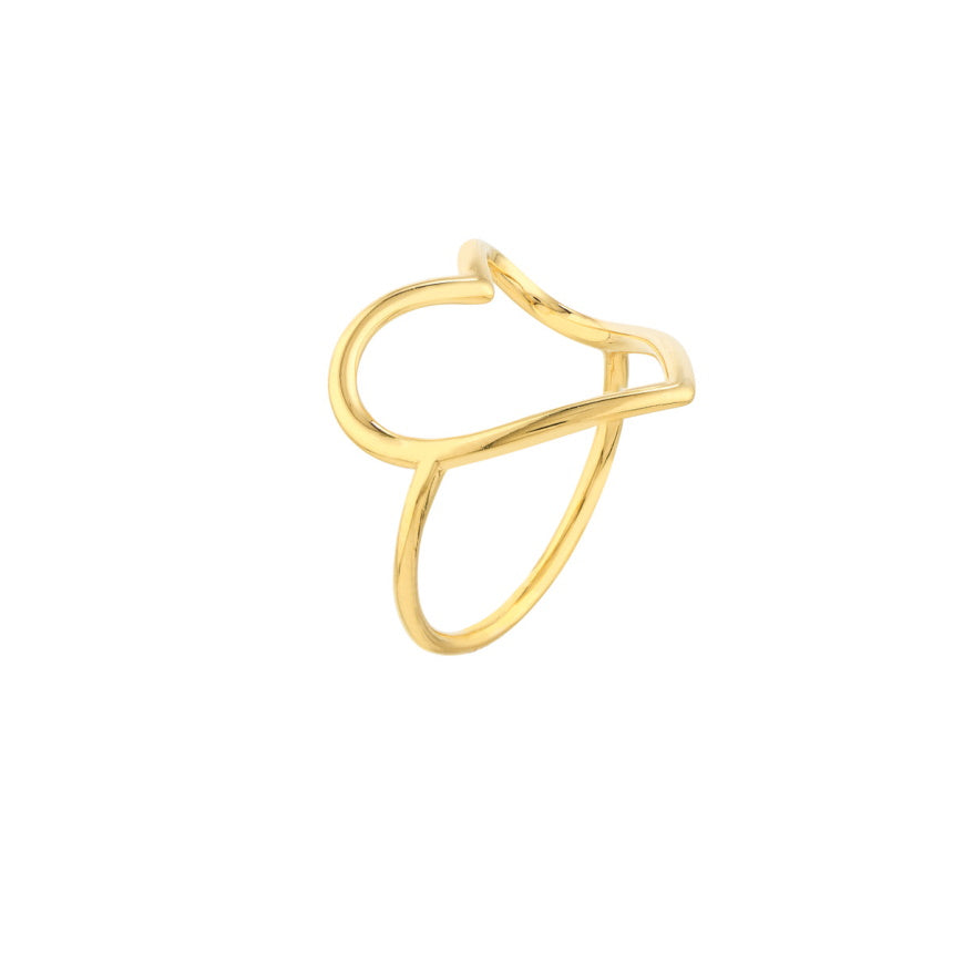 Open Heart Band Ring - Alexis Jae Jewelry