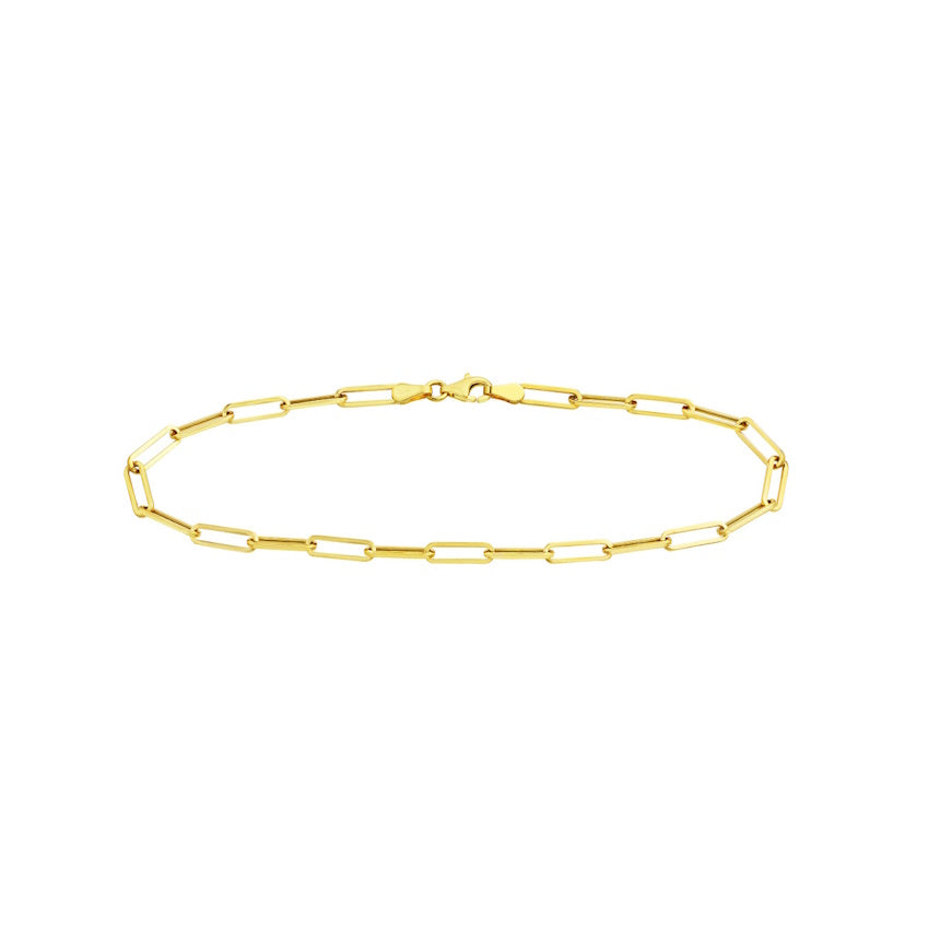 Paperclip Ankle Bracelet - Alexis Jae Jewelry