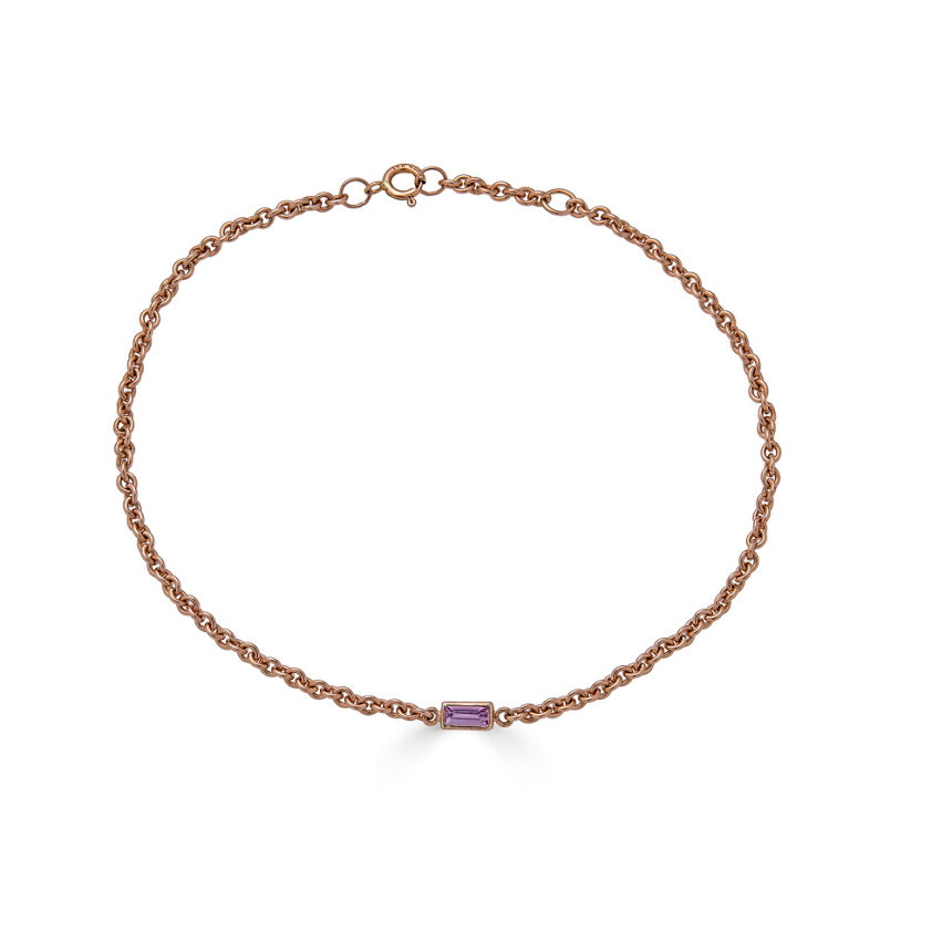 Sapphire Ankle Bracelet - Alexis Jae Jewelry
