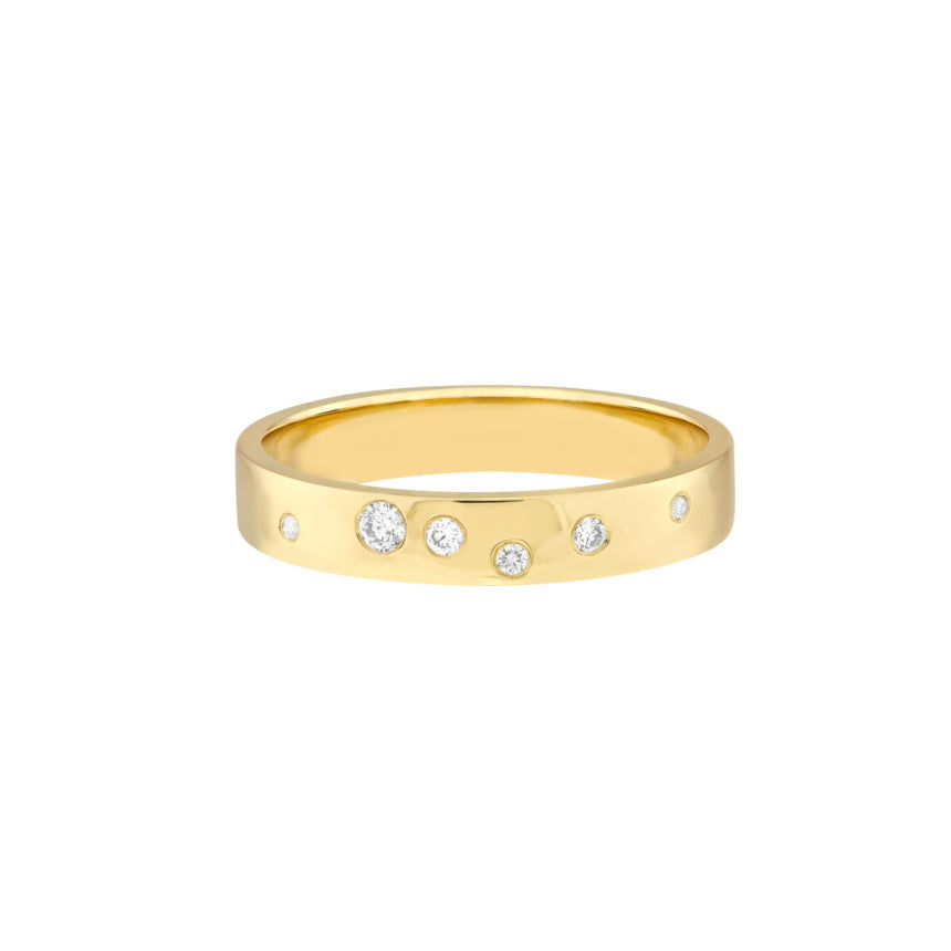 Scattered Diamond Ring Gold - Alexis Jae Jewelry