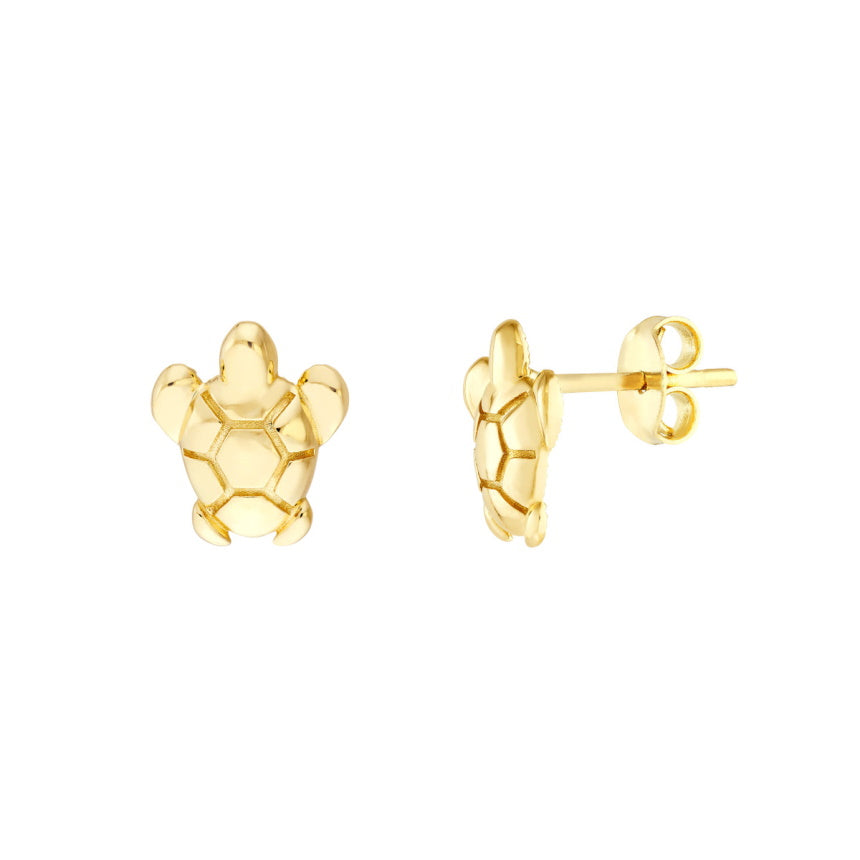 Sea Turtle Earrings Studs - Alexis Jae Jewelry