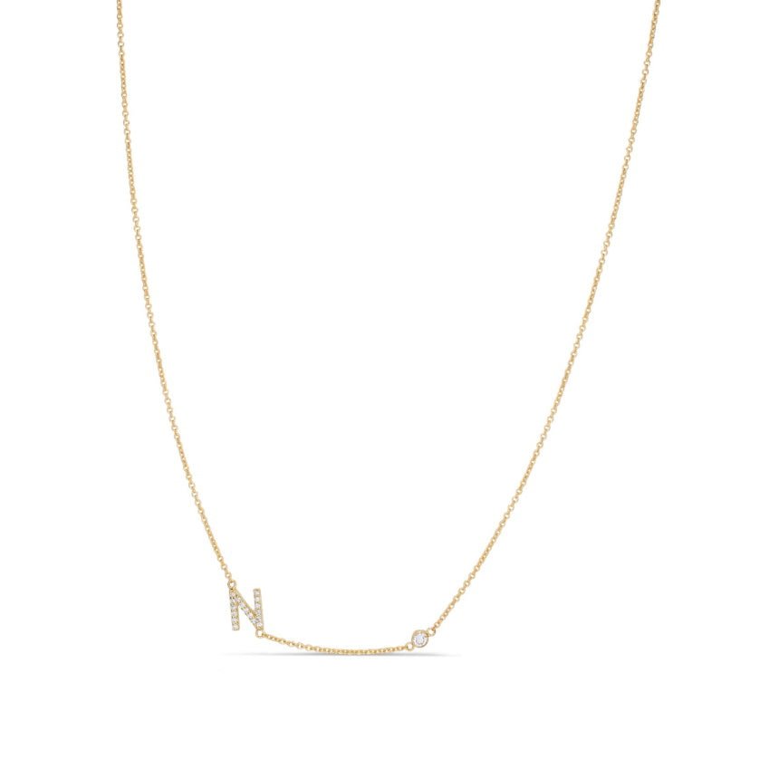 Single Letter Necklace - Alexis Jae Jewelry