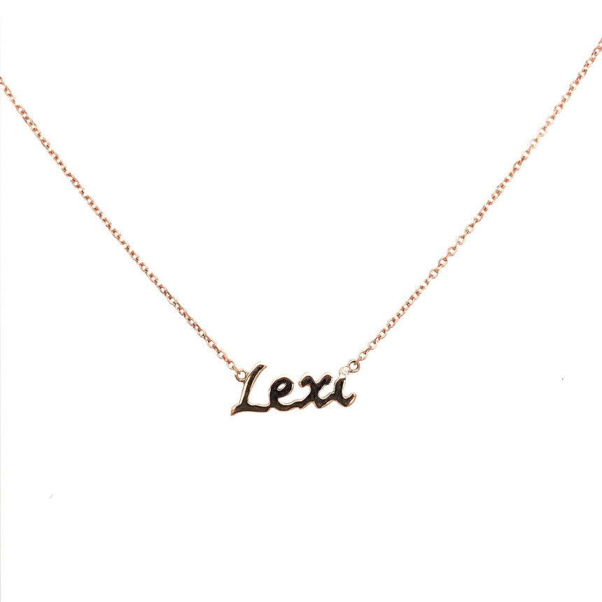 Small Cursive Name Necklace - Alexis Jae Jewelry