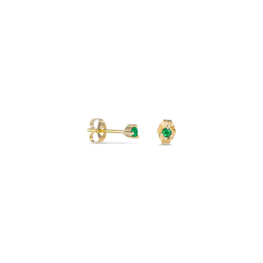 Small Emerald Studs - Alexis Jae Jewelry