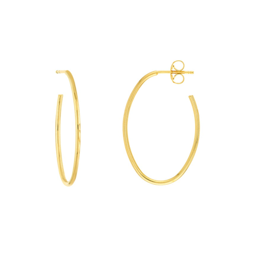 Small Oval Hoop Earrings - Alexis Jae Jewelry