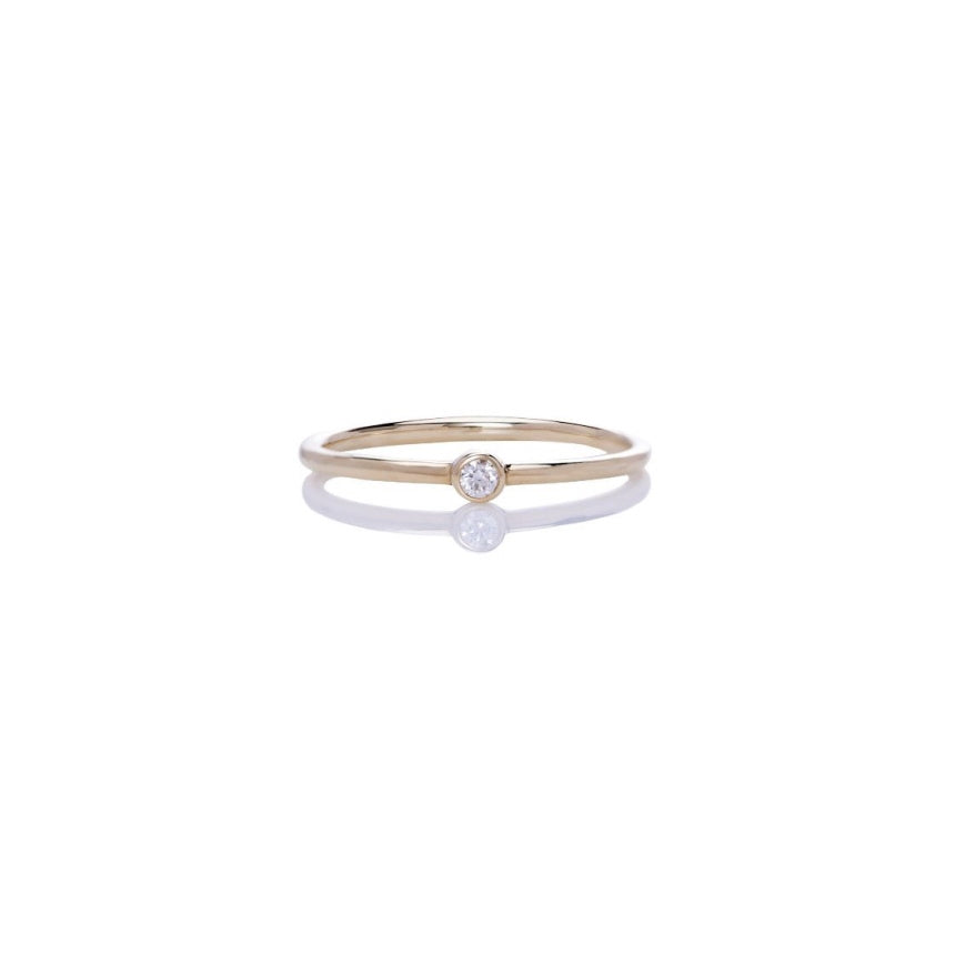 Small Simple Diamond Ring - Alexis Jae Jewelry