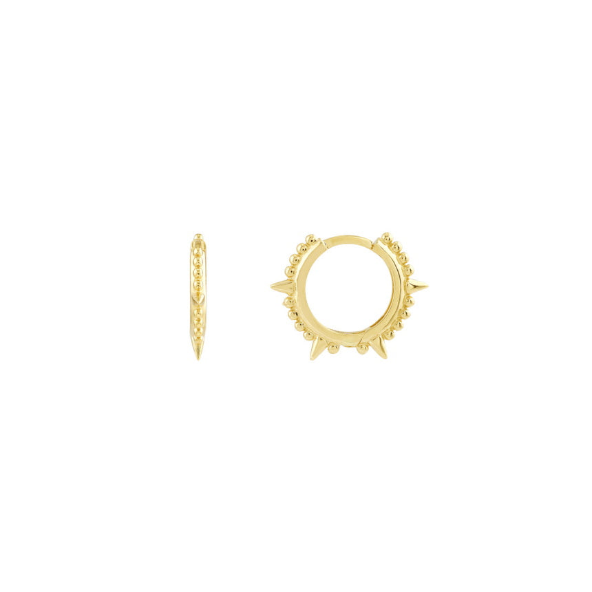 Small Studded Hoop Earrings - Alexis Jae Jewelry