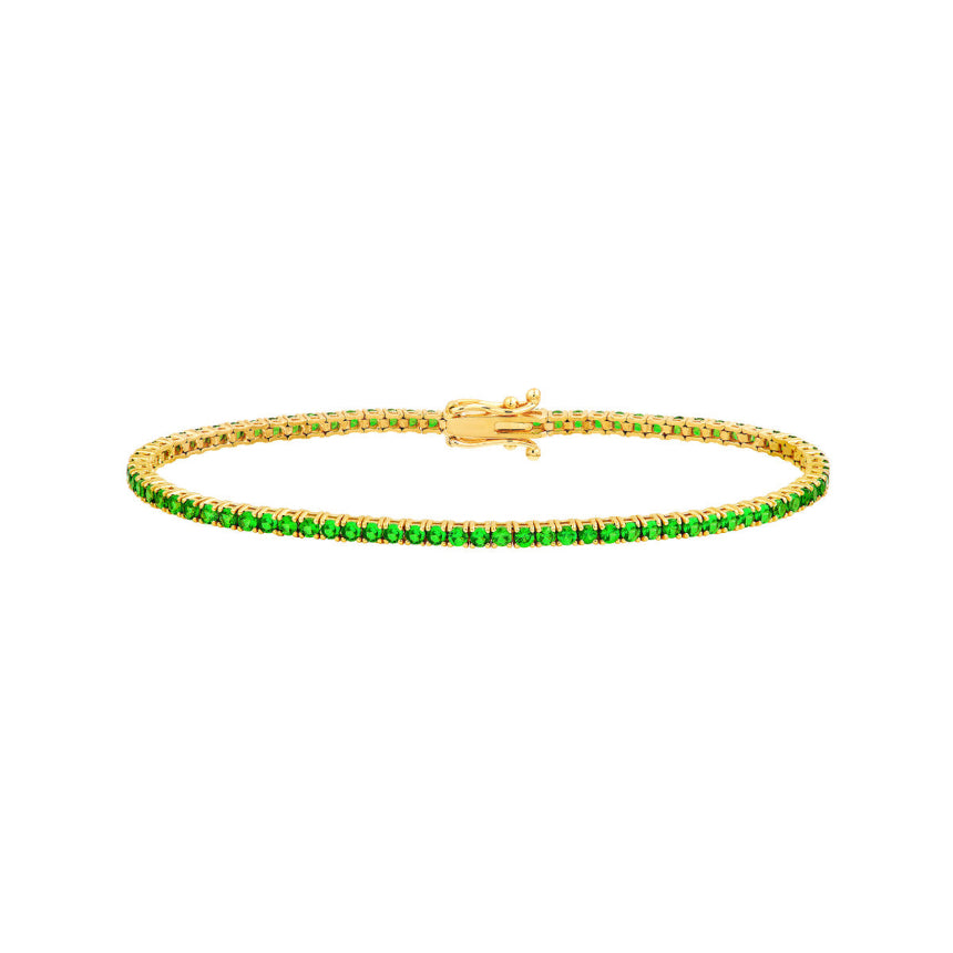 Tsavorite Tennis Bracelet - Alexis Jae Jewelry