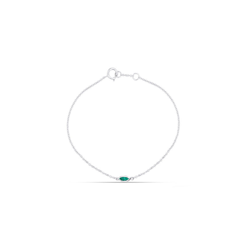 Emerald Ankle Bracelet Alexis Jae Jewelry