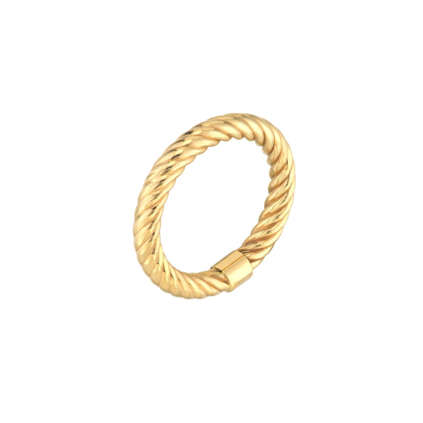 Wide Yellow Gold Wedding Band - Alexis Jae Jewelry